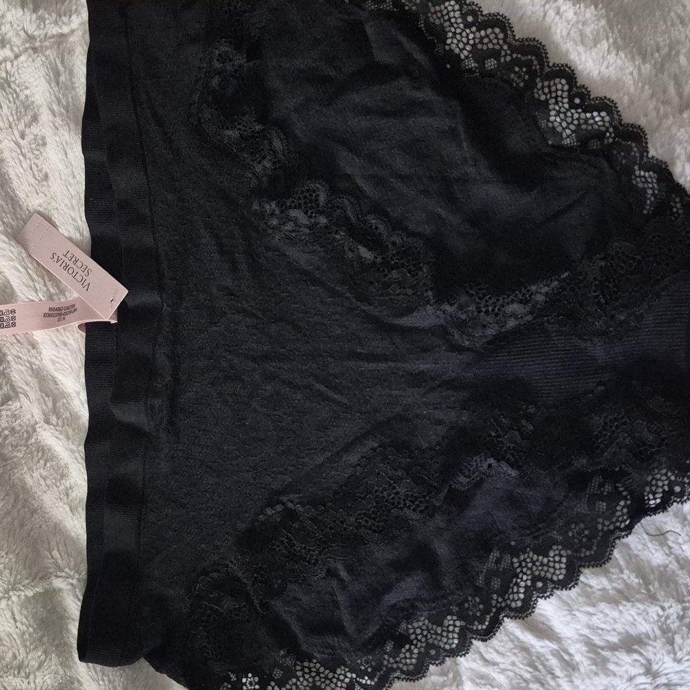 Victoria's Secret Black Lace Panties Med